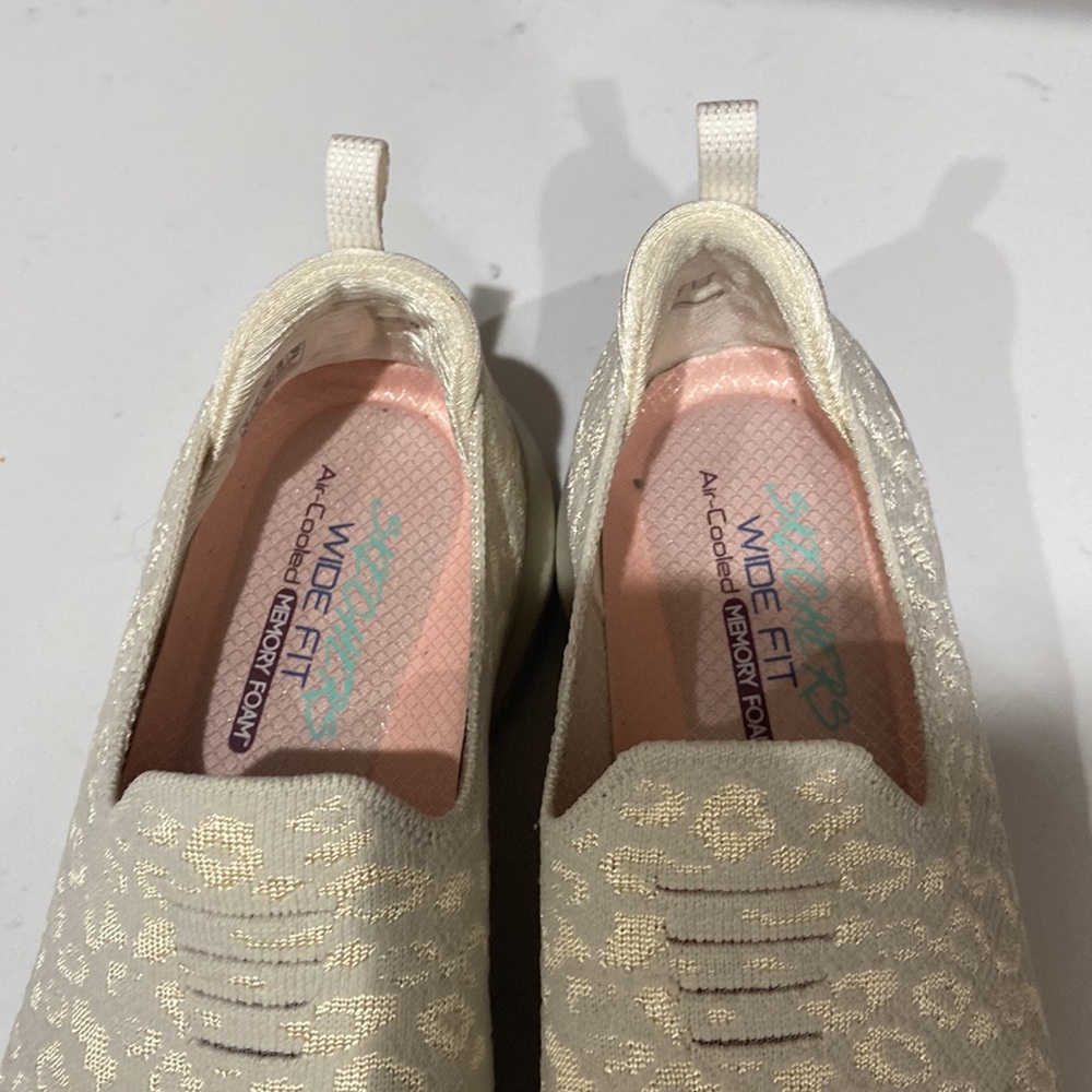 Sketchers wide fit air cooled memory foam womens 9 EUC cream animal print - Picture 2 of 11